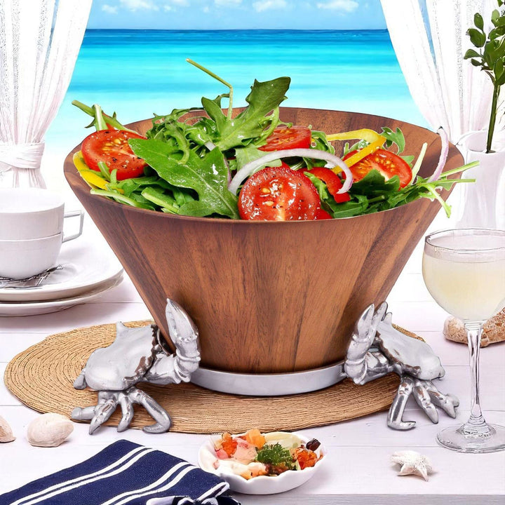 Crab Wood Tall Salad Bowl
