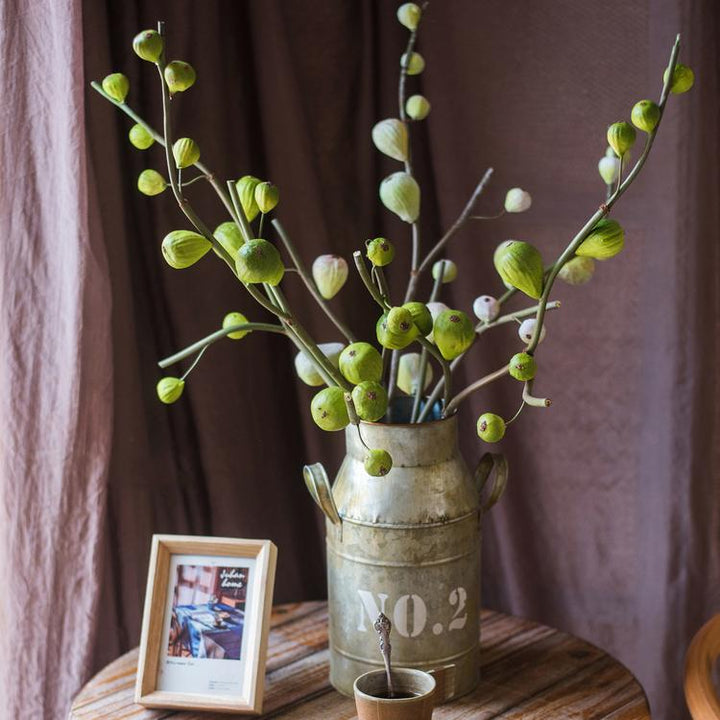 Artificial Fig Fruit Stem 30" Tall Silk Branch