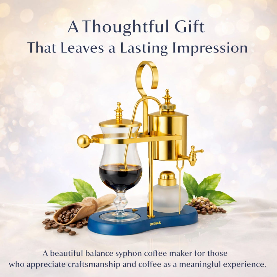 Royal Balance Syphon – Peacock Blue Collector Edition | Artisan Brewing + Coffee Table Centerpiece