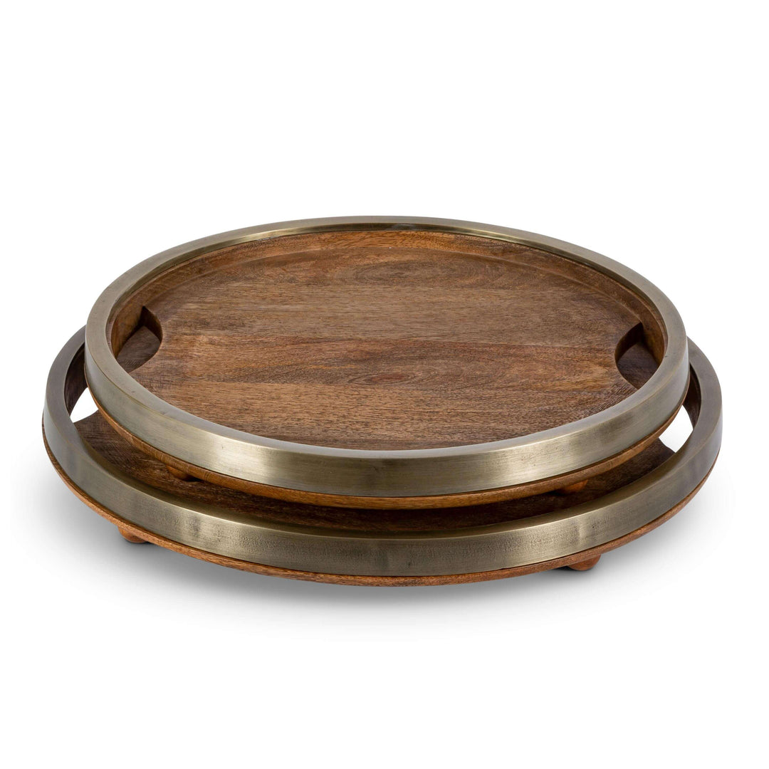 Mango Wood Round Trays