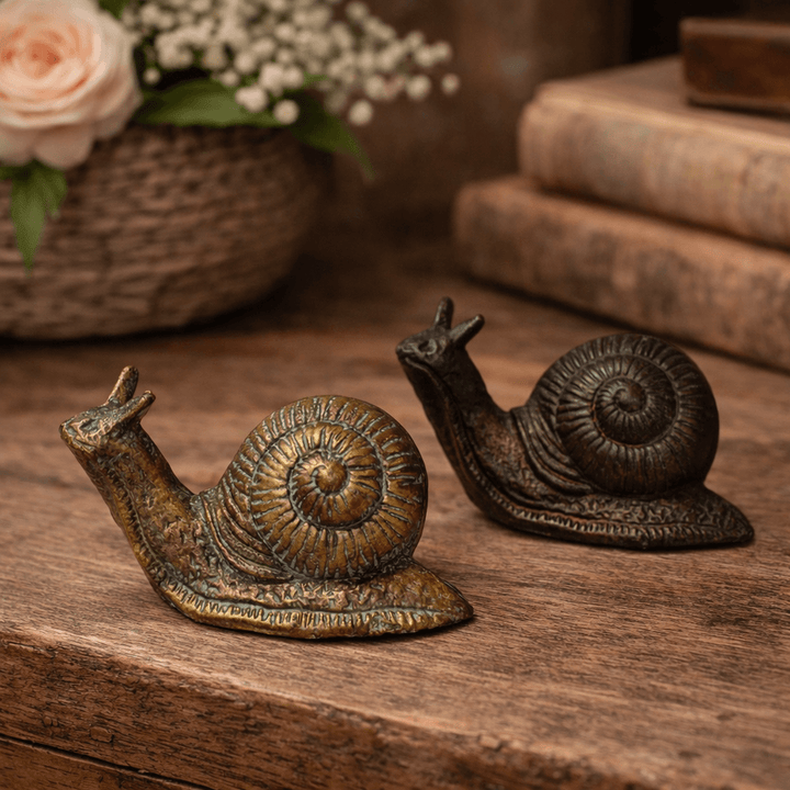CAST IRON SNAIL STATUE