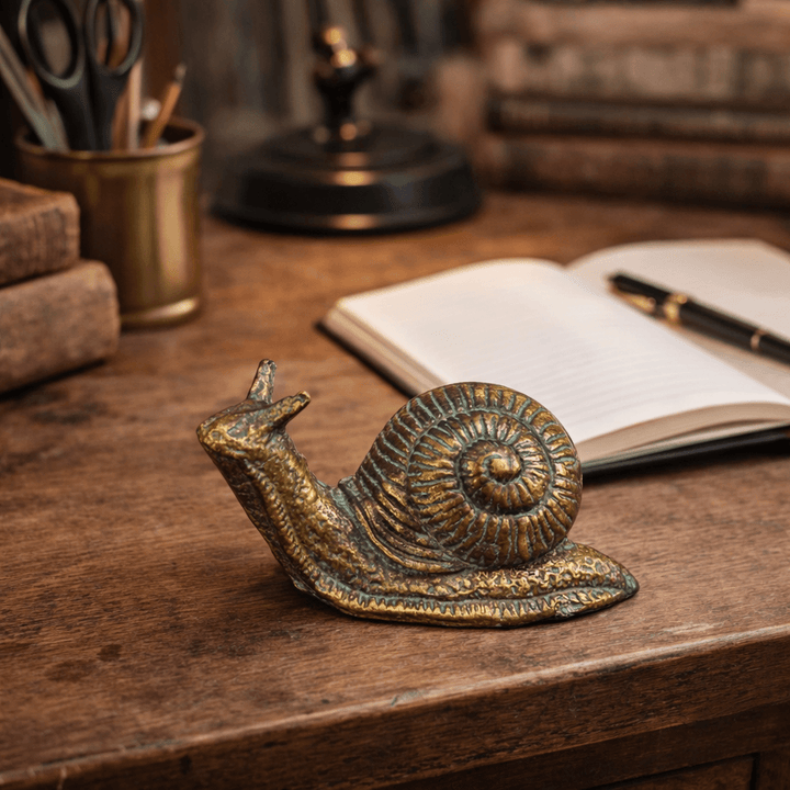 CAST IRON SNAIL STATUE