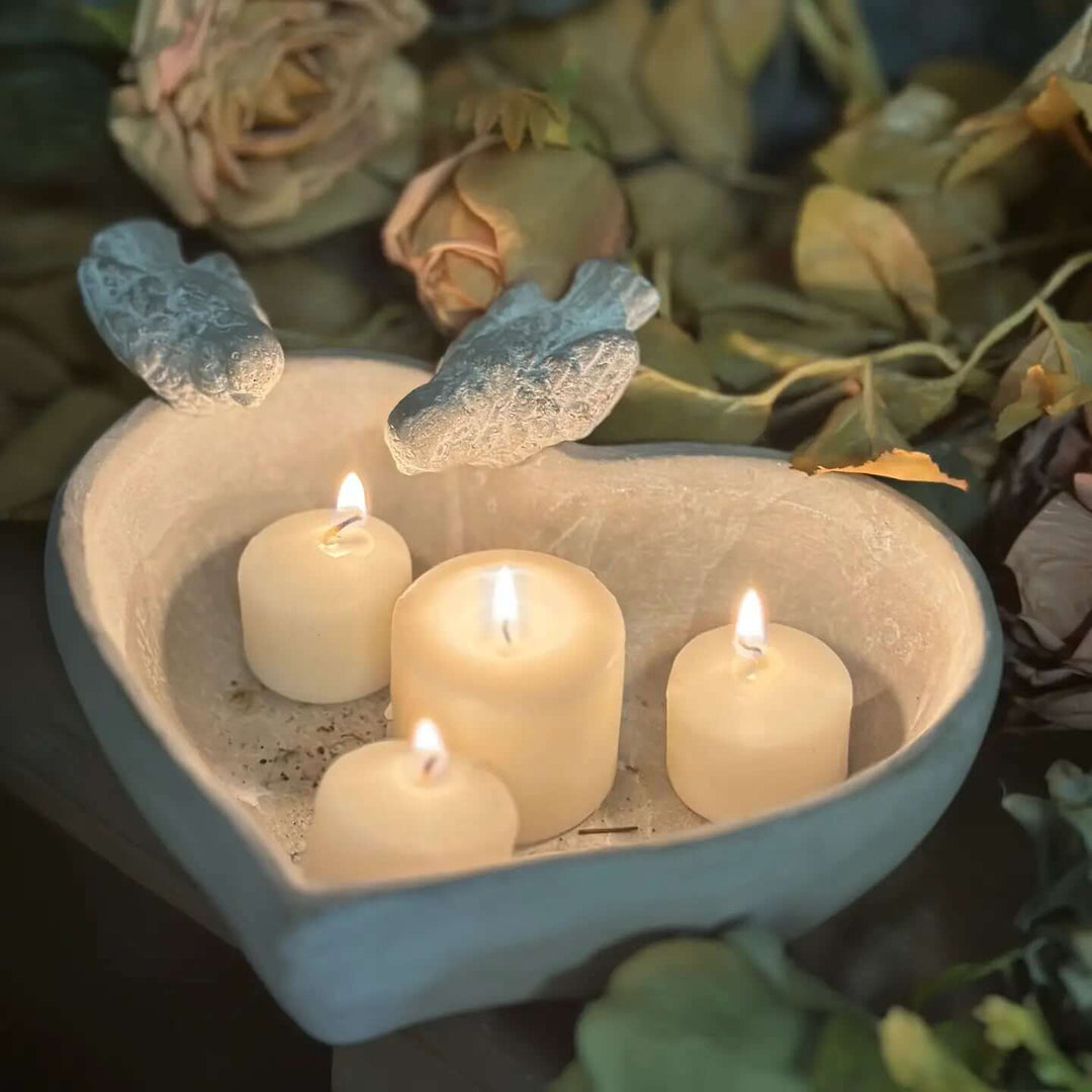 Cement Heart Planter