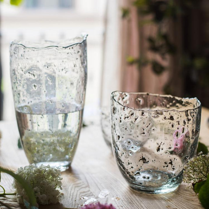 Clear Art Glass Vase
