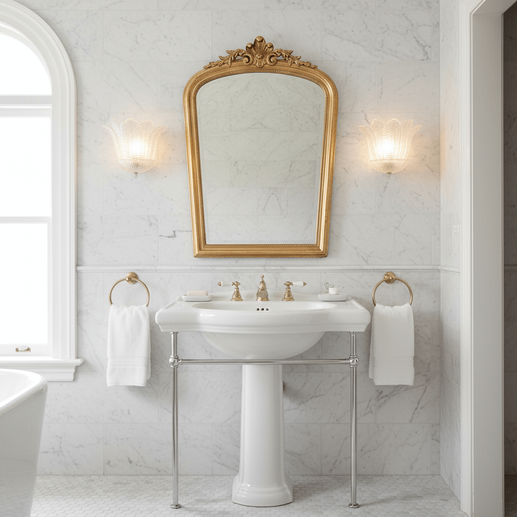 Italian Handcrafted Clear Glass Wall Sconce