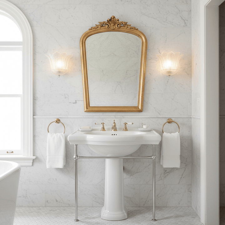 Italian Handcrafted Clear Glass Wall Sconce