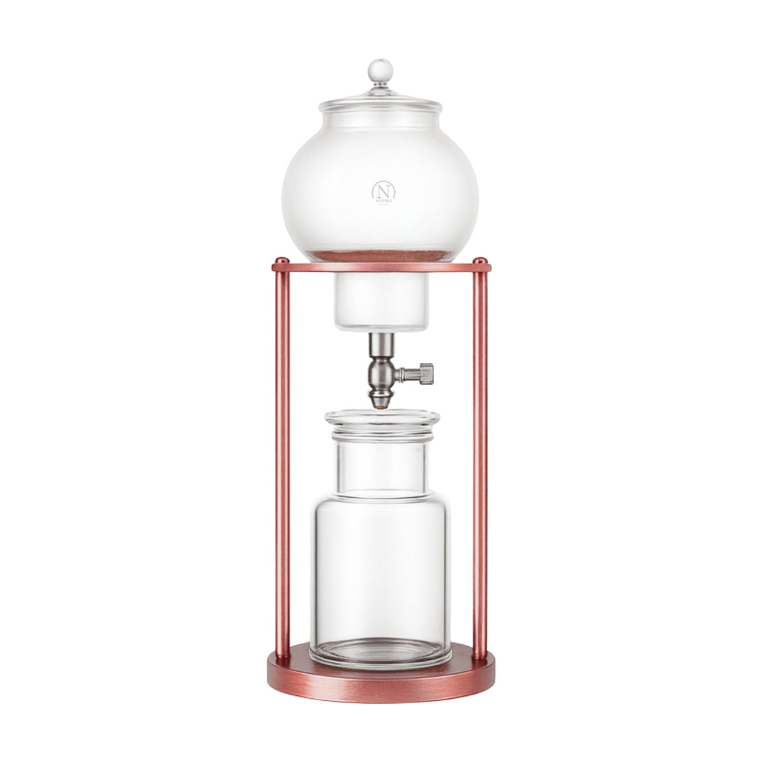 Nispira Luxury Ice Cold Brew Coffee Dripper – 1000 mL Stainless Steel & Borosilicate Glass Brewer