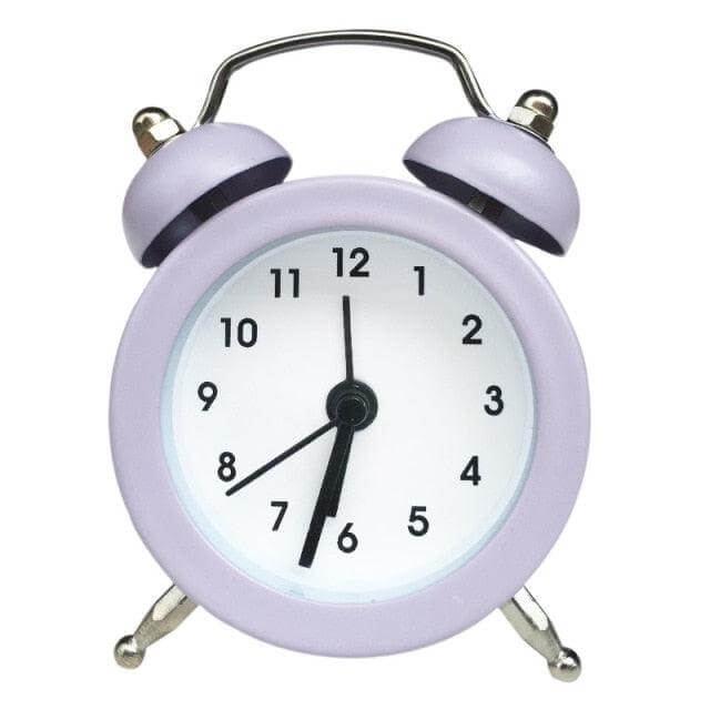 Mini Twin Bell Analog Alarm Clock with Backlight