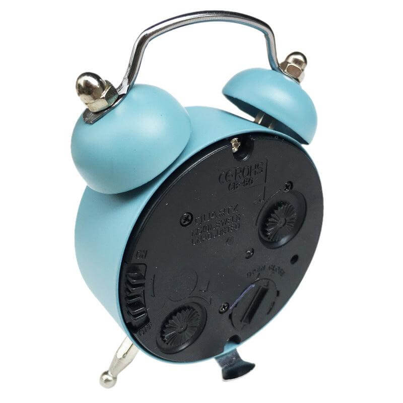 Mini Twin Bell Analog Alarm Clock with Backlight