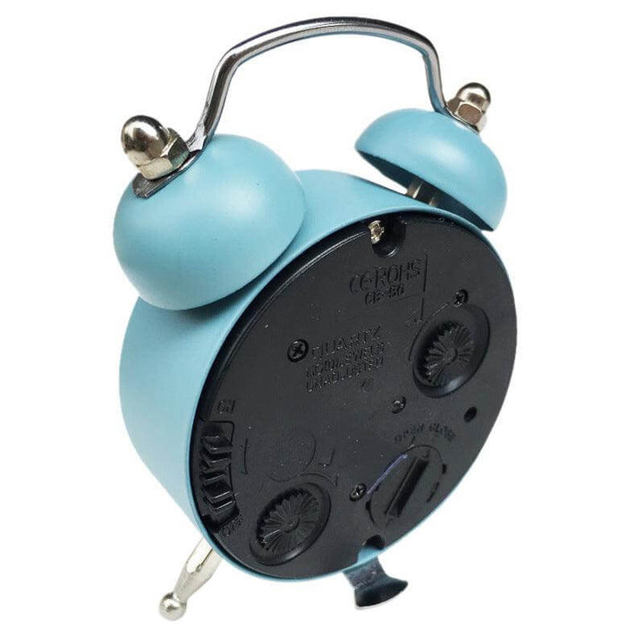 Mini Twin Bell Analog Alarm Clock with Backlight