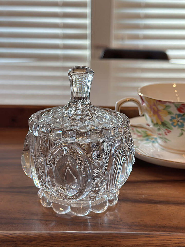 Crystal Glass Storage Jar