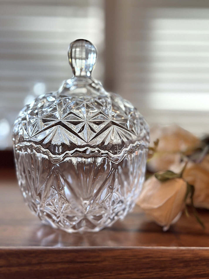 Crystal Glass Storage Jar