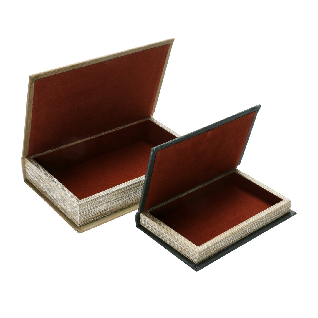 Canvas-Covered Decorative Book Storage Box