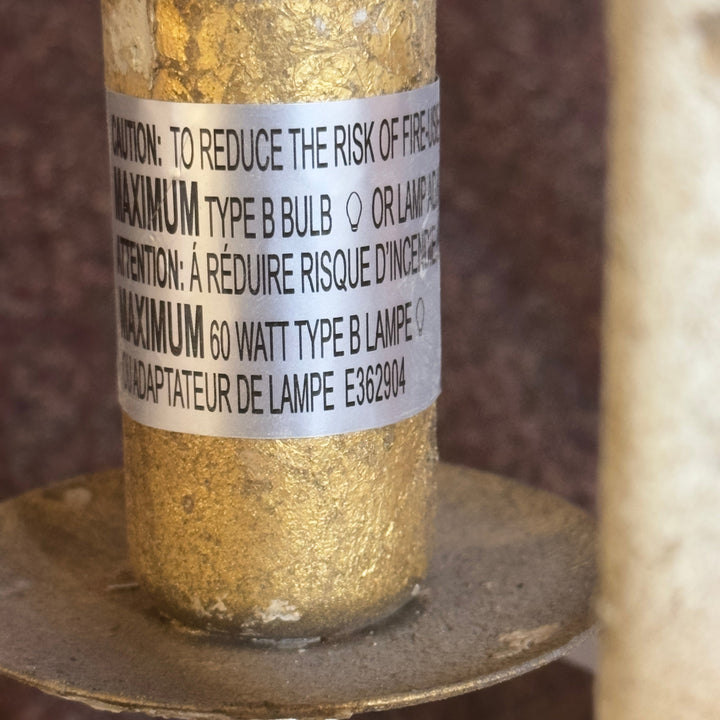 Fixture label showing maximum 60 watt Type B lamp guidance