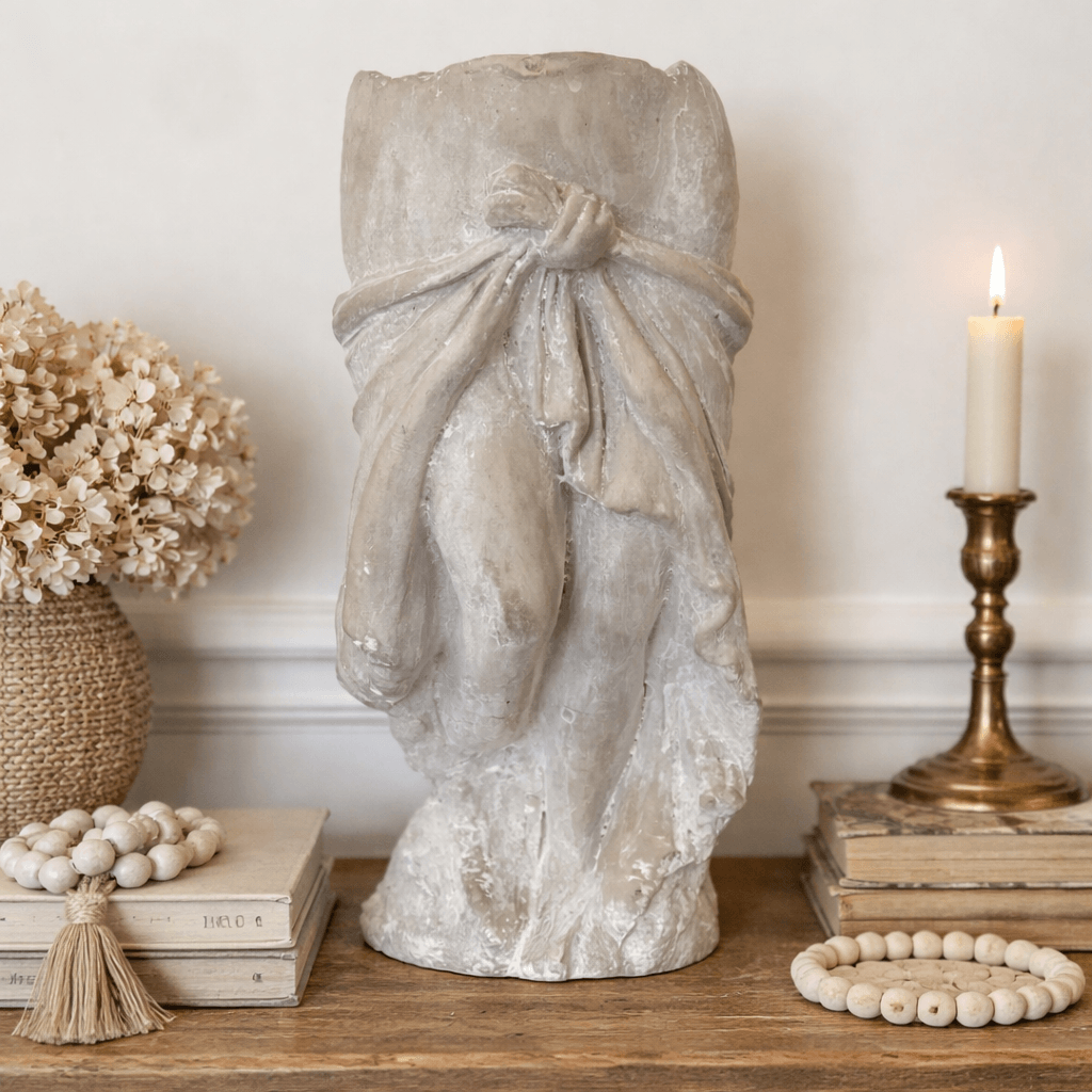 Cement Lady Skirt Planter