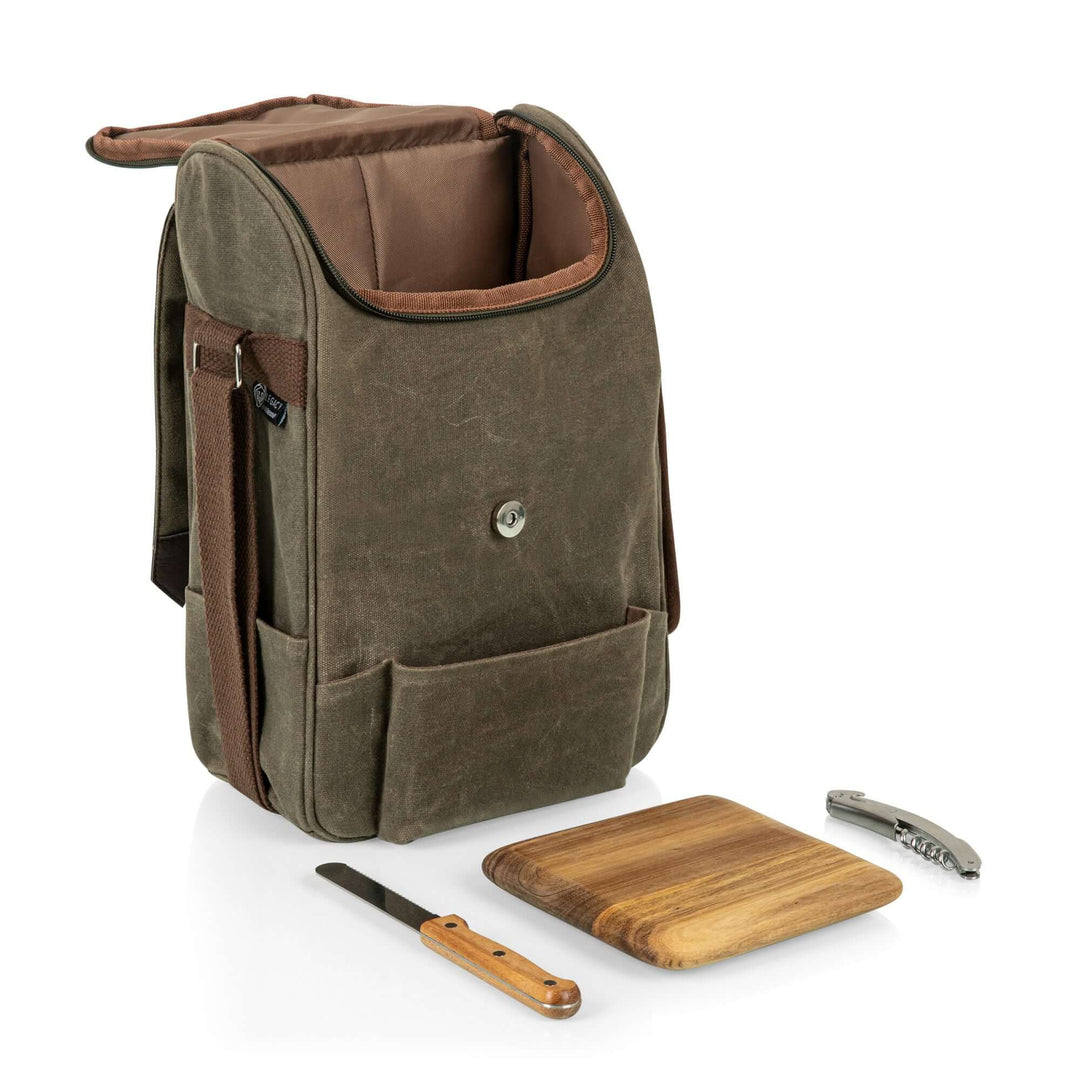 2 Bottle Insulated Wine & Cheese Cooler Tote