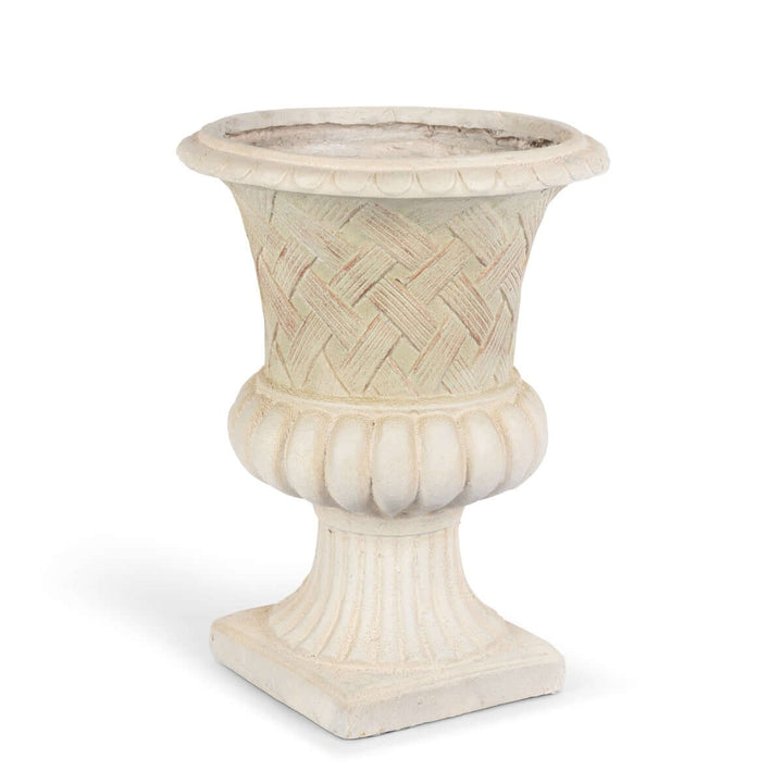 Lattice Weave Urn, Stone