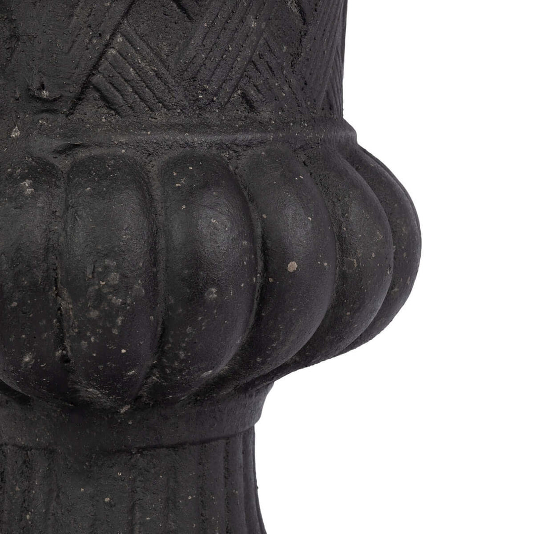 Lattice Weave Urn, Black