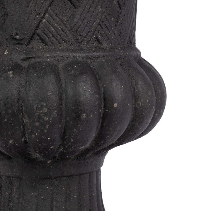 Lattice Weave Urn, Black