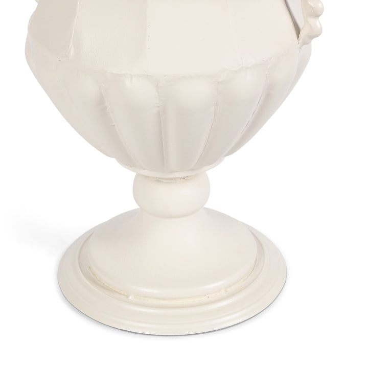 Amphora Urn, Soft White, 20.9"H