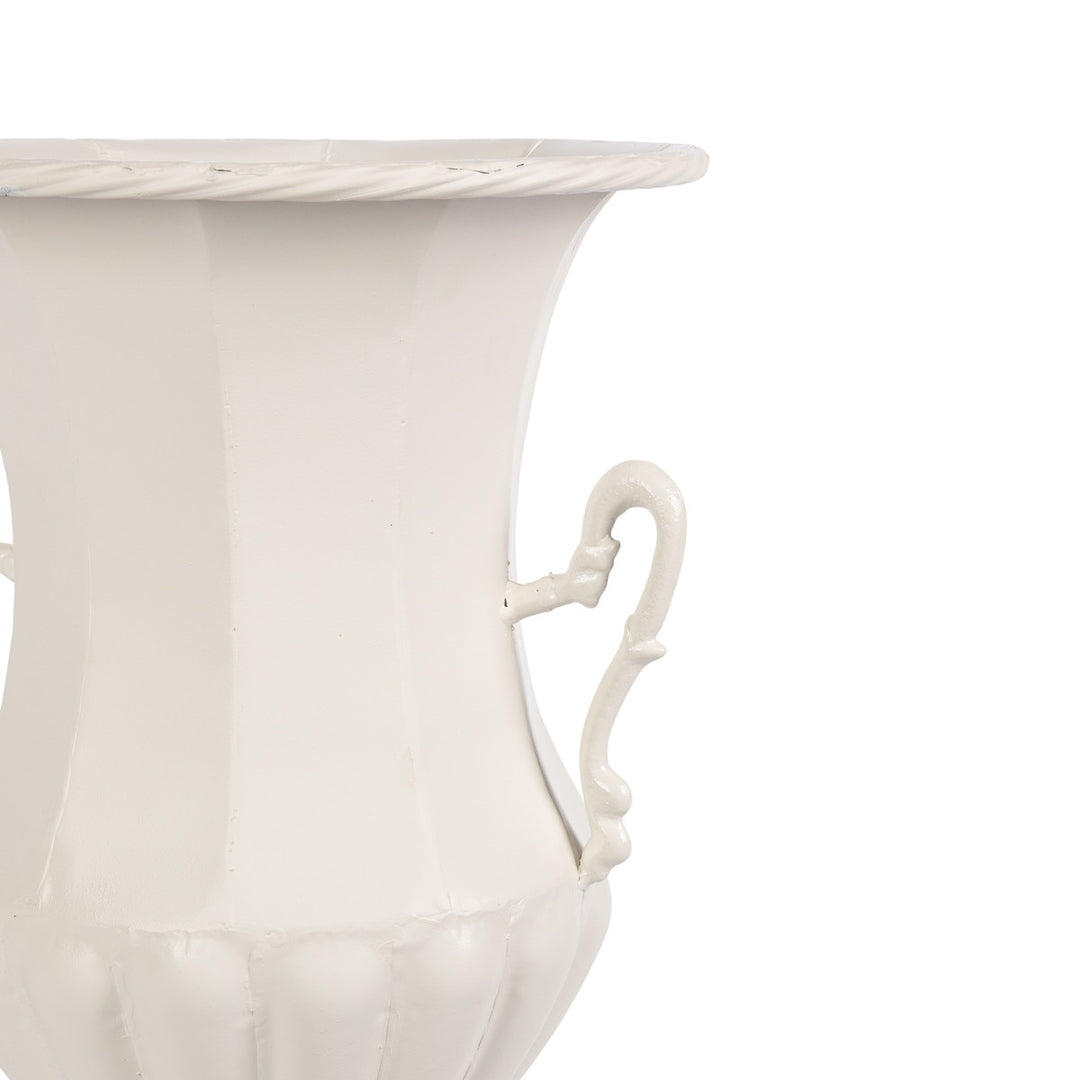 Amphora Urn, Soft White, 20.9"H