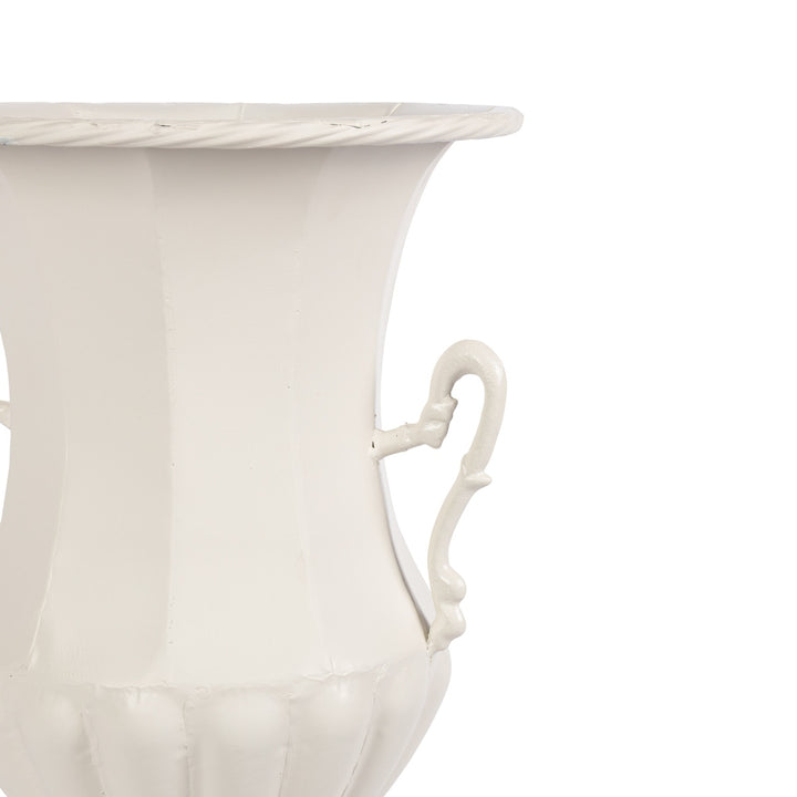 Amphora Urn, Soft White, 20.9"H