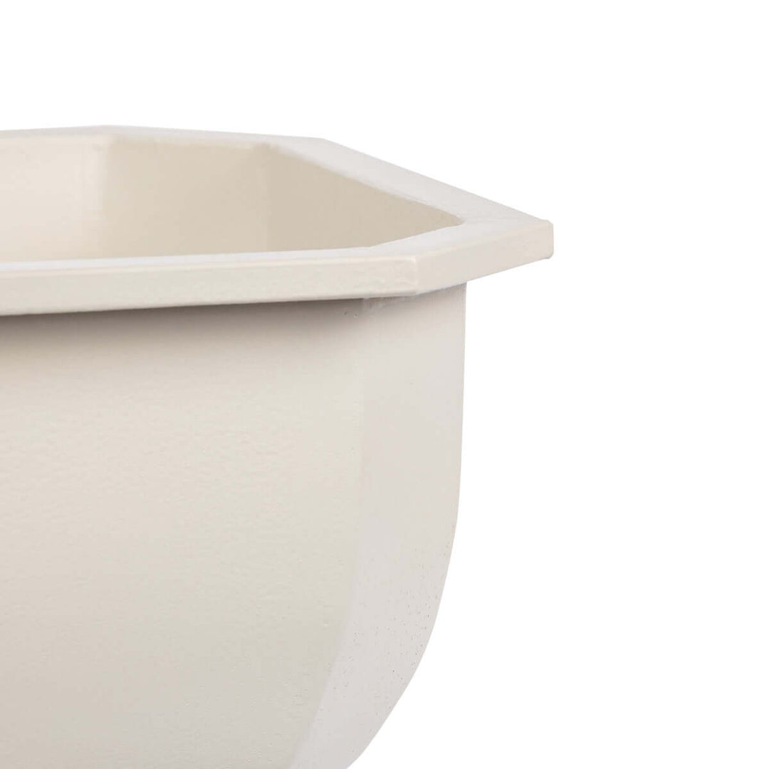 Faceted Chalice Planter, Soft White