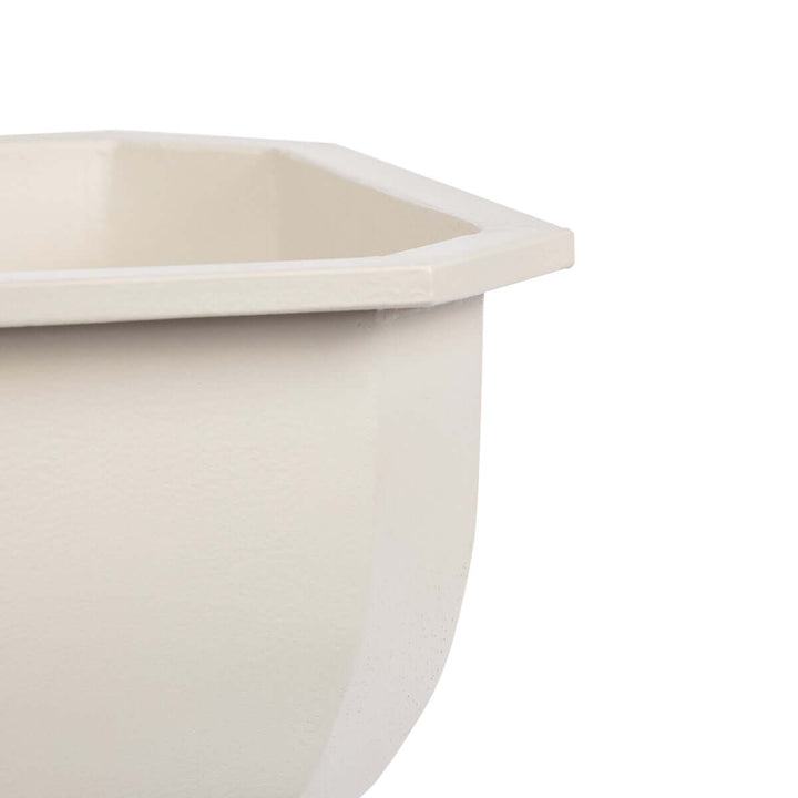 Faceted Chalice Planter, Soft White