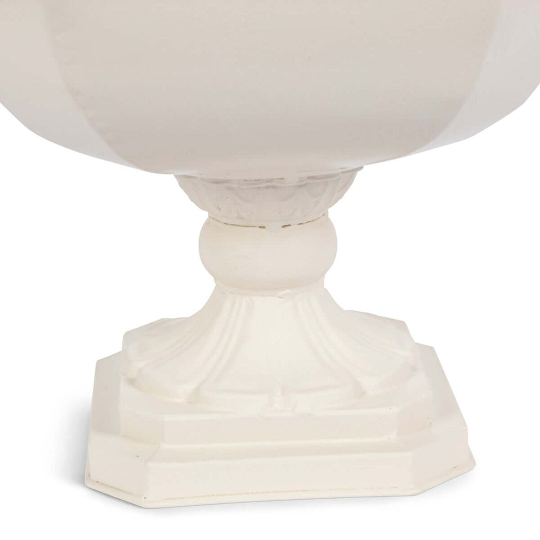 Faceted Chalice Planter, Soft White