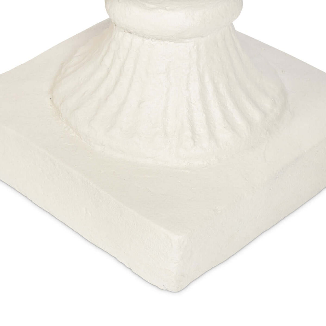 Tall Urn With Pedestal, Aged Stone, 55.5"H