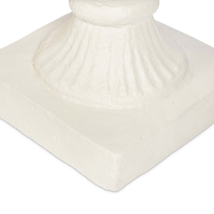 Tall Urn With Pedestal, Aged Stone, 55.5"H