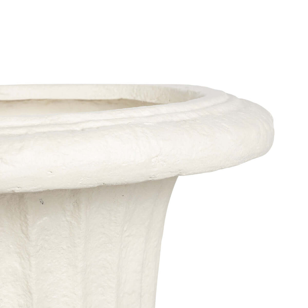 Tall Urn With Pedestal, Aged Stone, 55.5"H