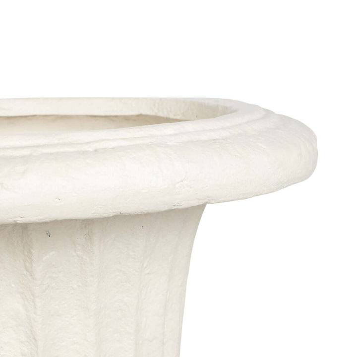Tall Urn With Pedestal, Aged Stone, 55.5"H