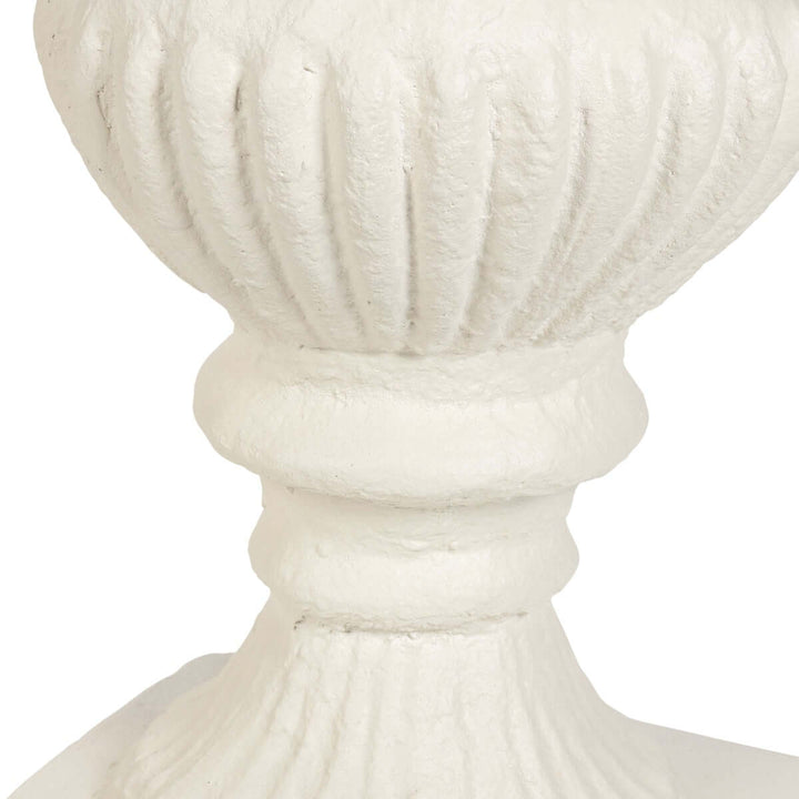 Tall Urn With Pedestal, Aged Stone, 55.5"H