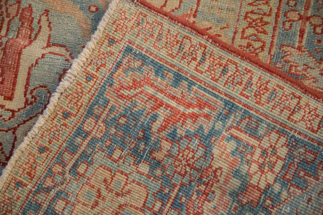 1940s Vintage Persian Heriz Carpet with Karaja Border