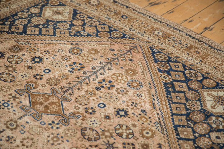 1940s Vintage Persian Qashqai Carpet with Tribal Medallion