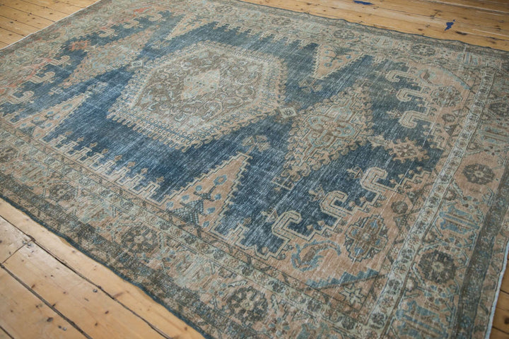 1950s Vintage Persian Veece Carpet with Hexagonal Medallion