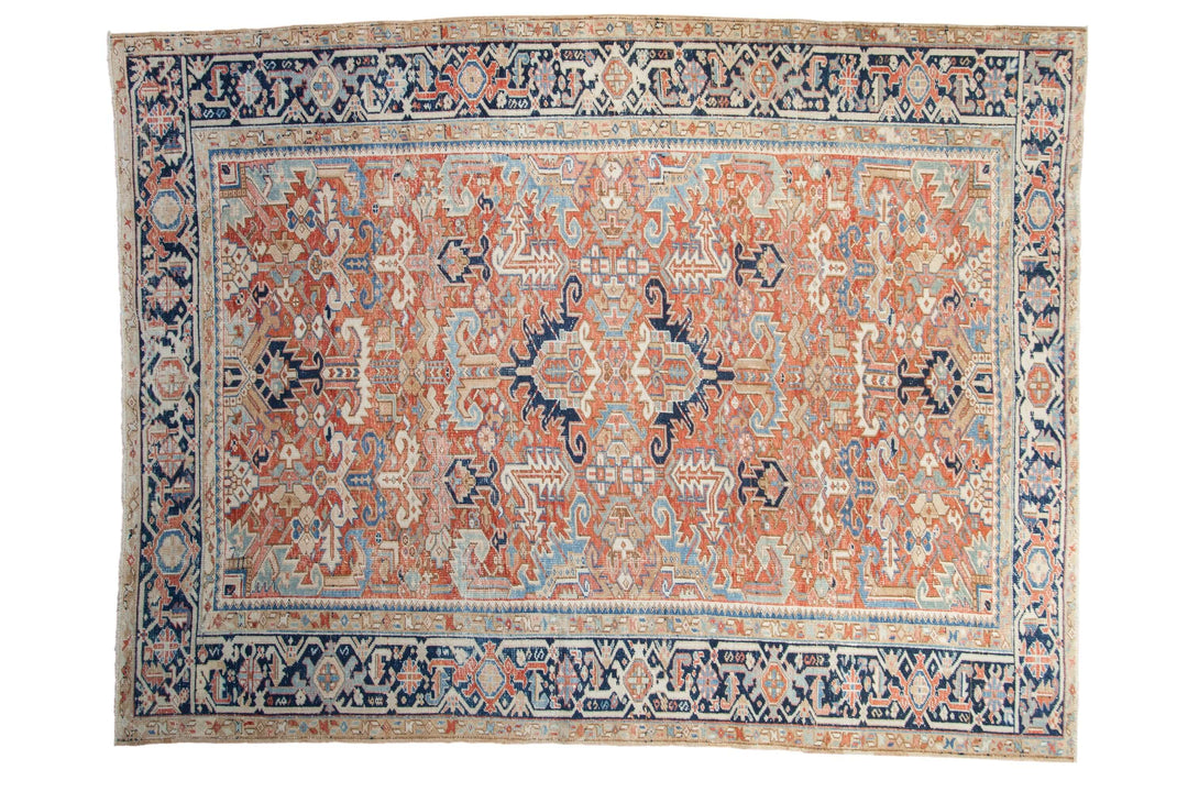 Vintage Persian Gorevan Rug with Geometric Samovar Design