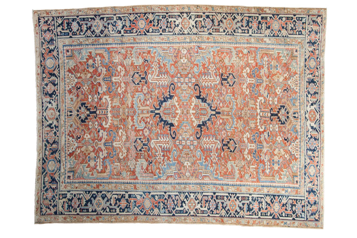 Vintage Persian Gorevan Rug with Geometric Samovar Design