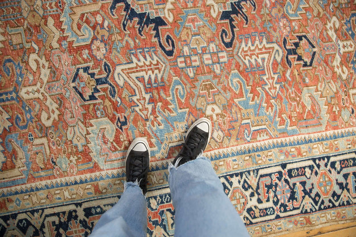 Vintage Persian Gorevan Rug with Geometric Samovar Design