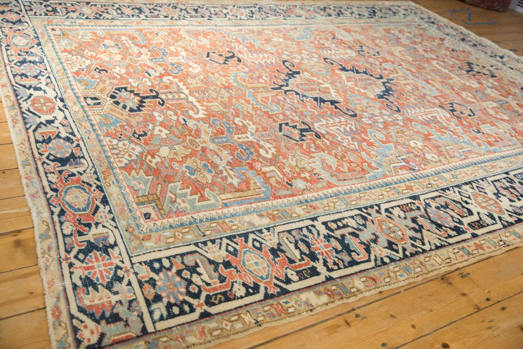 Vintage Persian Gorevan Rug with Geometric Samovar Design