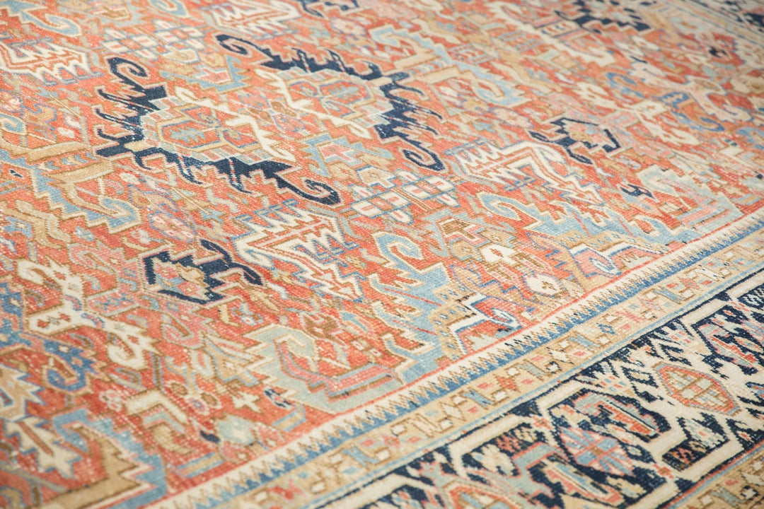 Vintage Persian Gorevan Rug with Geometric Samovar Design