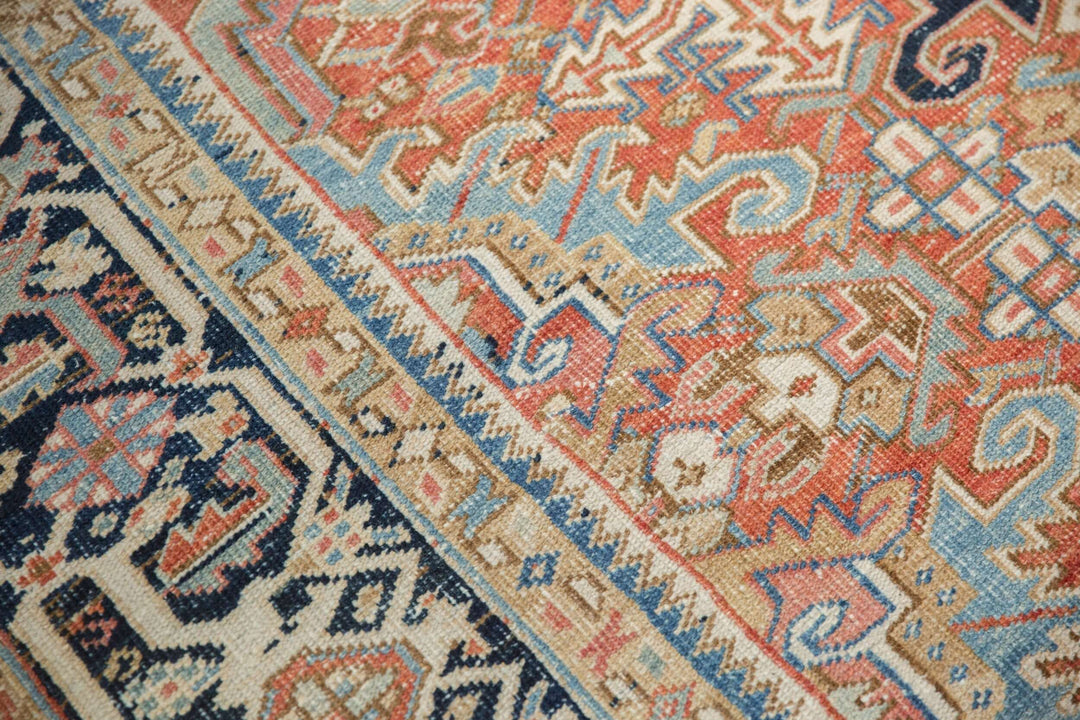 Vintage Persian Gorevan Rug with Geometric Samovar Design