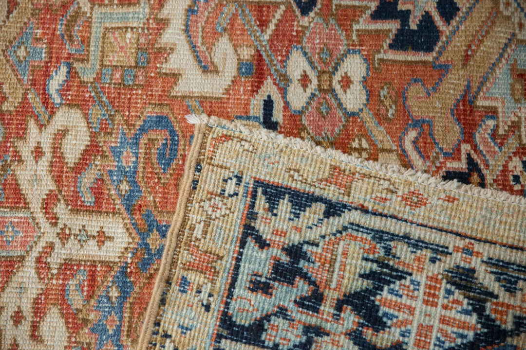 Vintage Persian Gorevan Rug with Geometric Samovar Design