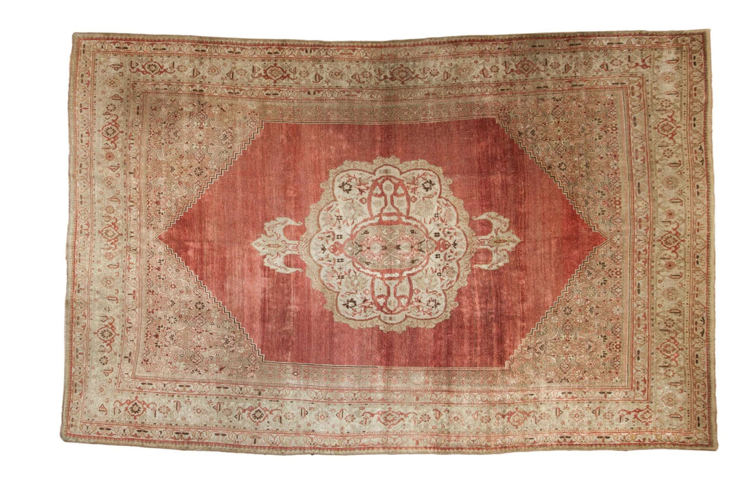 Antique Distressed Persian Bijar Carpet