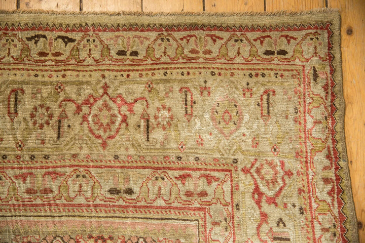 Antique Distressed Persian Bijar Carpet