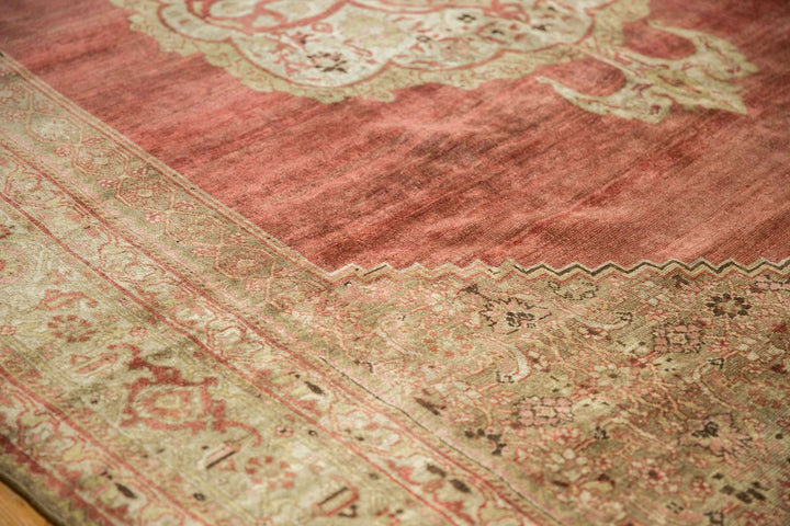 Antique Distressed Persian Bijar Carpet