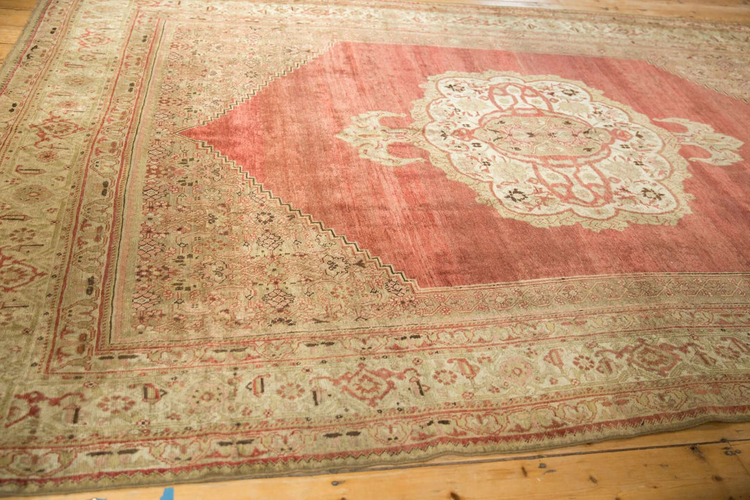 Antique Distressed Persian Bijar Carpet