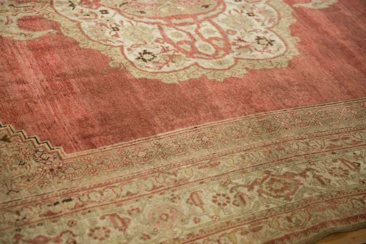 Antique Distressed Persian Bijar Carpet