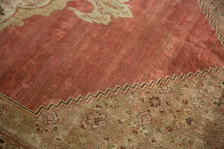 Antique Distressed Persian Bijar Carpet